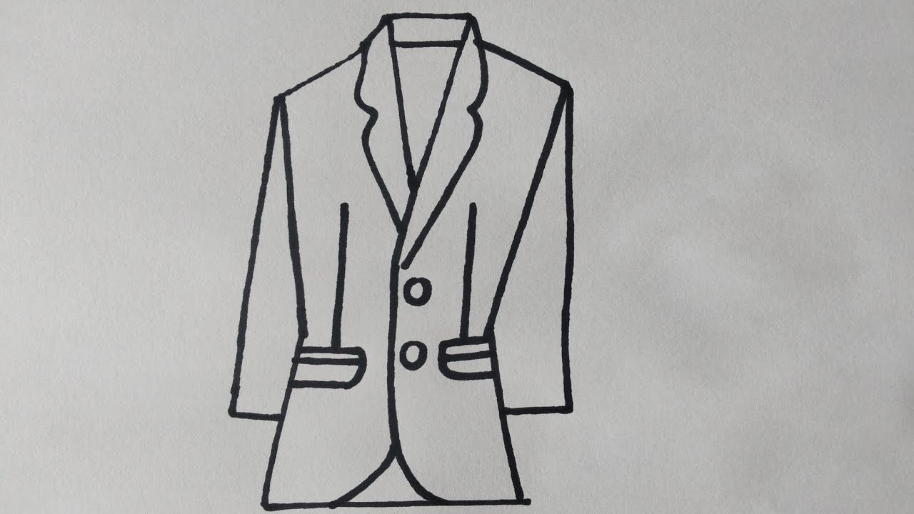 How to Draw Business suit - YouTube