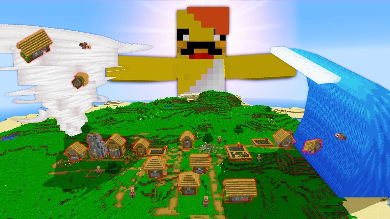 신이 되면 괴롭힐 수 있어? [미니게임] Destroy the village of God in minecraft
