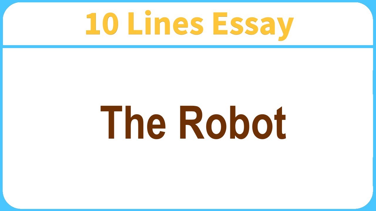 robot essay for ielts