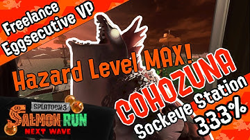 COHOZUNA DEFEATED at HAZARD LEVEL MAX (333%) in FREELANCE - Salmon Run - Splatoon 3