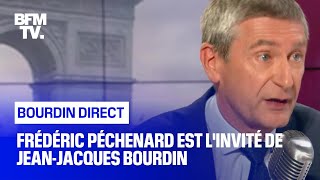 Frédéric Péchenard face à Jean-Jacques Bourdin en direct