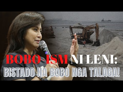 Dakdak ng dakdak si Leni: LUMABAS NA BOBO PA RIN TUNGKOL SA MANILA BAY REHAB PROJECT