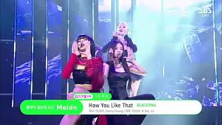 Black pink ' How You like That' 0719 SBS inkigayo; No .1.oF The week