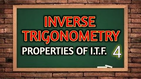 inverse trigonometry class 12 - amit ranjan mathematics | rd sharma exercise 4.10 class12
