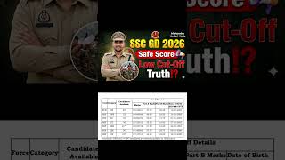 SSC GD Safe Score 2026 l SSC GD Cut Off 2026
