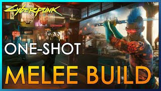 1 Shot Best Melee Build (Katana, Mantis Blades) | Very Hard Difficulty | Cyberpunk 2077