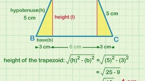 How To Find The Height Of A Trapezoid #Trapezoid