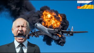 1 MINUTE AGO! Ukrainian fighter jets shoot down TU-95 bomber at Kursk Airport screenshot 5