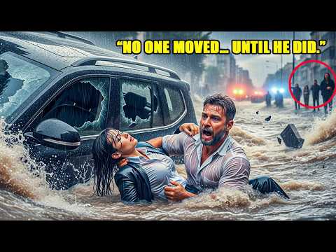 A Single Dad Jumped Into Floodwater to Save a Stranger — He Didn’t Know She Was a CEO