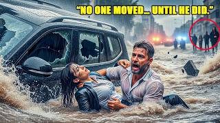 A Single Dad Jumped Into Floodwater to Save a Stranger — He Didn’t Know She Was a CEO