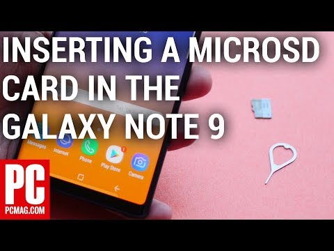 How to Insert a MicroSD Card in the Samsung Galaxy Note 9