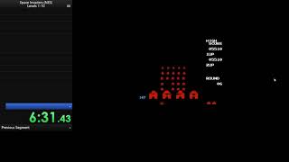 Space Invaders NES levels 1-10, 12:33