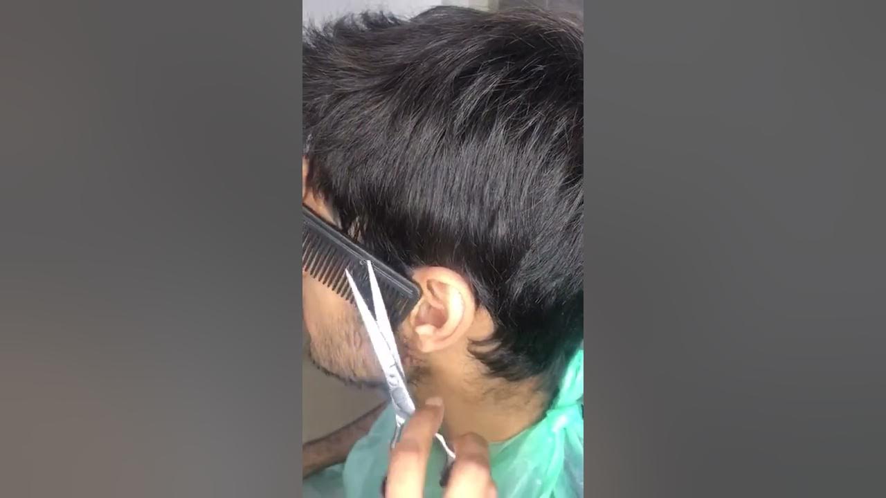how to cut hair around the ear and shaggy haircut men _cut hair with