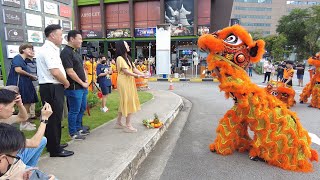 [4K] Grand Opening of Orto on 17 June 2023 with Lion Dance Cai Qing, High Pole Lion Dance, Big Flags