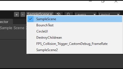 Fav Scene in Toolbar Unity