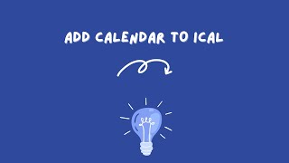 How to add a shared calendar to Ical on Mac