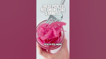 Quick Pickled Red Onions in 5 Minutes #shorts #pickledredonions