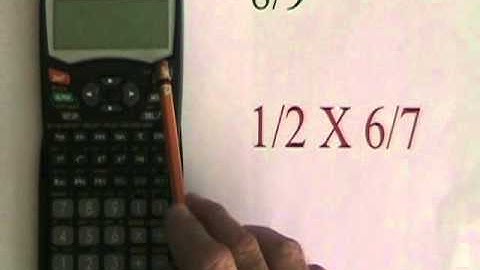 Using the Fraction Key With the SHARP Calculator