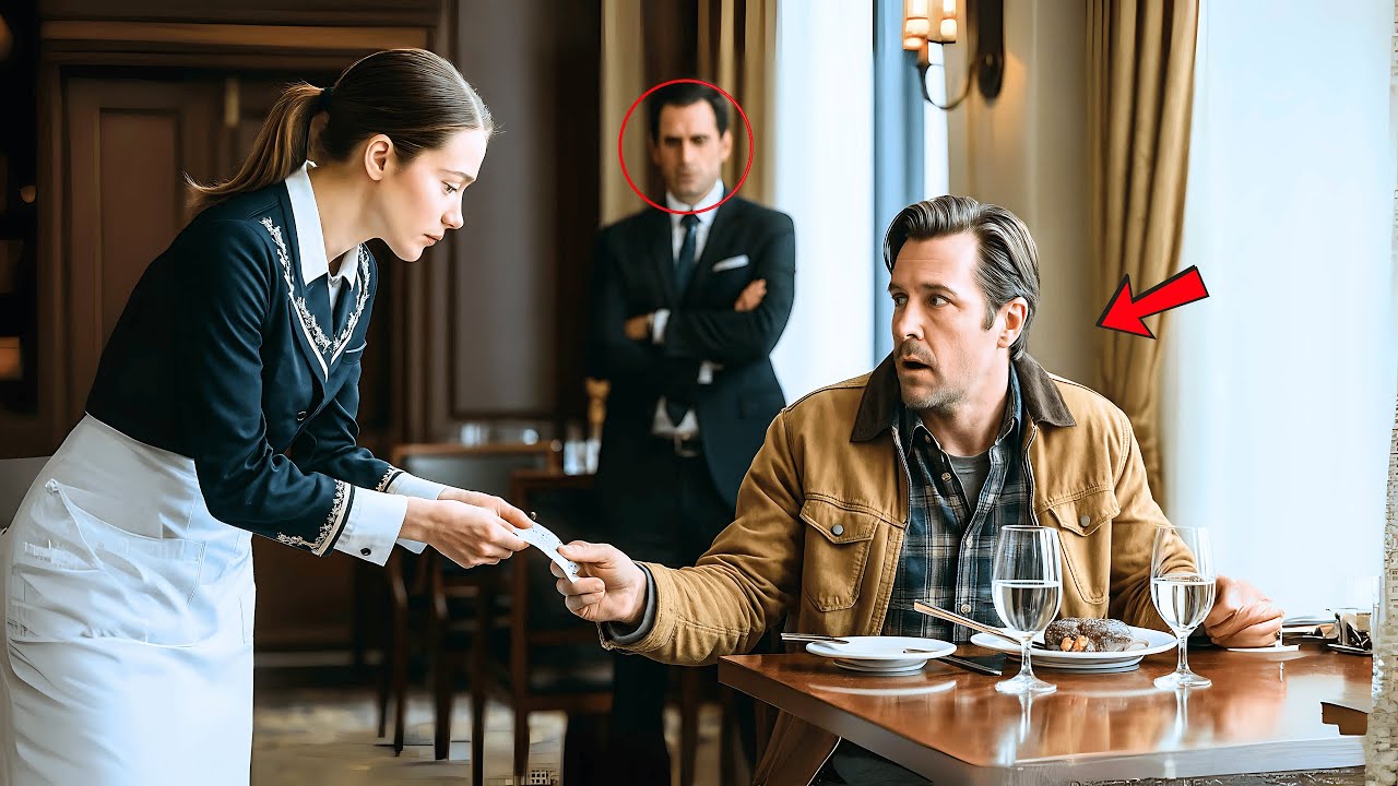 Undercover-Millionär bestellt Steak – Kellnerin gibt ihm einen Zettel, der ihn erstarren lässt