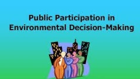 Participatory approaches of environment management (part 2 of EMS) by Environmental Science