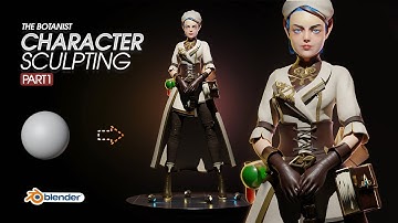 Blender Character Modeling Full Process - The Botanist - Part 1