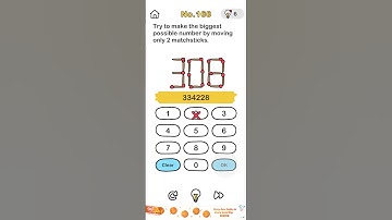TRY TO MAKE THE BIGGEST POSSIBLE NUMBER BY MOVING ONLY 2 MATCHSTICKS