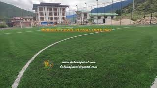 Perfectly Level Futsal Ground in Thimphu with unique drain board - Babena Futsal