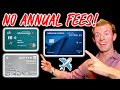 3 Airline Credit Cards NO ANNUAL FEE! (Delta SkyMiles Blue | AAdvantage MileUp | United Gateway)