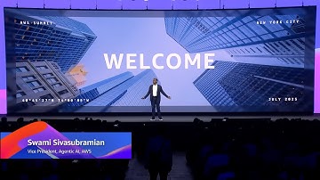AWS Summit New York City 2025 Keynote | Amazon Web Services  VP of Agentic AI Swami Sivasubramanian