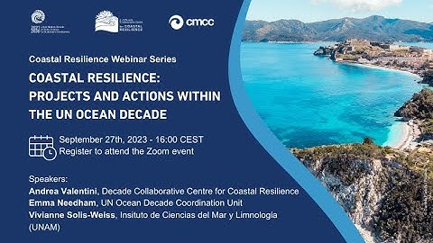 Webinar "Coastal Resilience – projects and actions within the UN Ocean Decade"