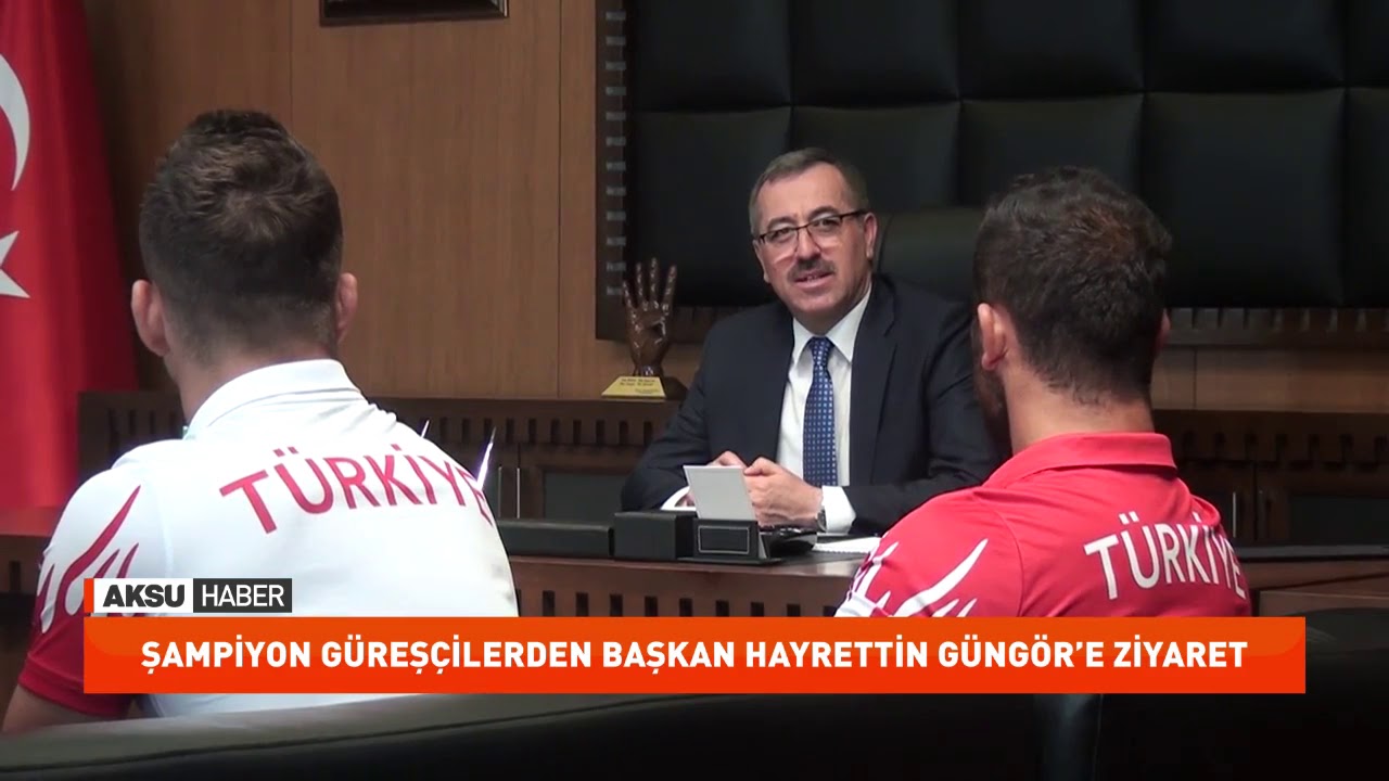 Şampiyon Güreşçilerden Başkan Güngör’e Ziyaret