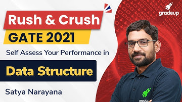 Rush and Crush GATE 2021 | Self Assess Your Performance in DS | Data Structures | Satya Sir