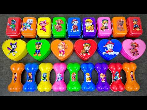 PAW Patrol Slime Coloring With Clay 🌈 Ryder, Chase, Marshall, Skye Satisfying ASMR