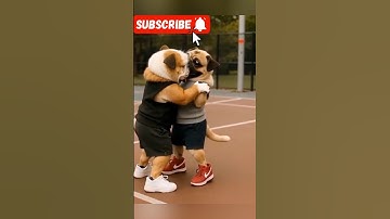 Dancing dogs in sync! 🐶💃 Too cute to handle! 😍
