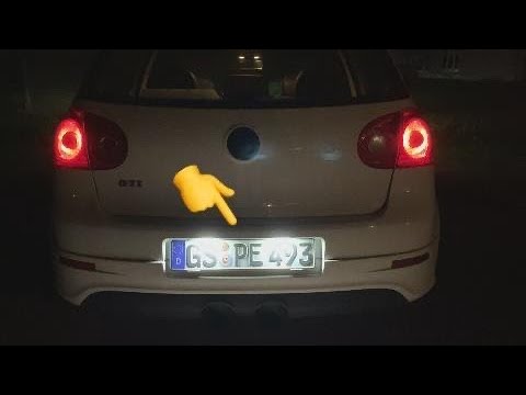 VW Touareg LED Kennzeichenbeleuchtung