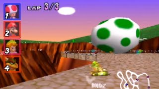 Mario Kart 64 - Yoshi Valley 150cc lap - 23.39 [WR]