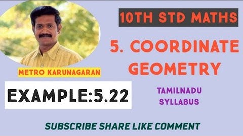 10th Std Maths Example 5.22 Find the eq of a line passing through the pt A(1,4) and perpendicular to
