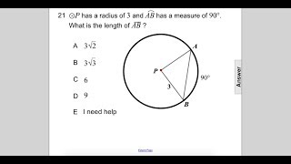 Famous Geometry Circles Central Angles & Arcs Pt 2 Q21 Profile