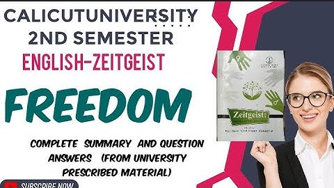 Zeitgeist Calicut University 2nd semester#zeitgeist #2ndsemester #exam #university #important