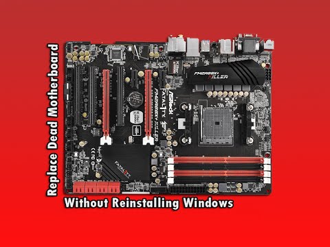 change motherboard and processor without reinstalling windows
