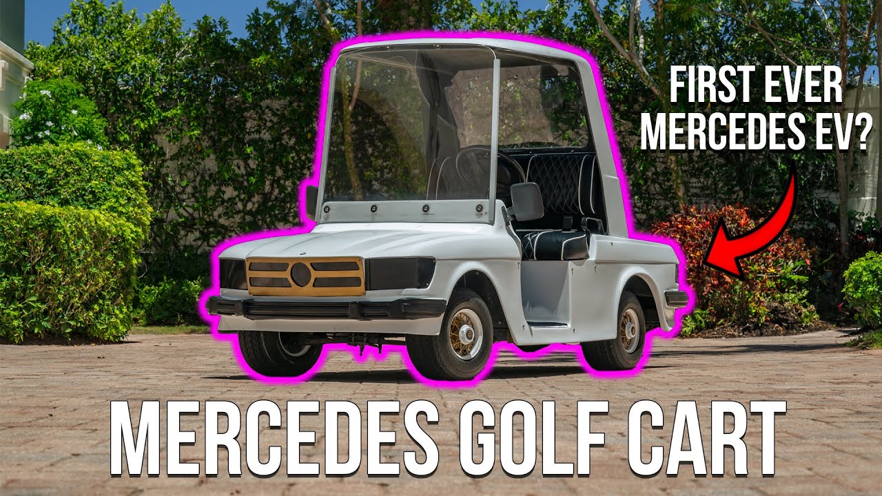 The FIRST Mercedes EV? SL GOLF CART FROM THE 80's! - YouTube