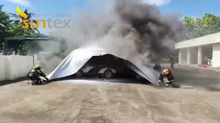 Car fire blanket for EV cars - How to control EV car fire?