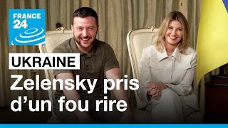 Zelensky et sa femme pris d’un fou rire durant une interview • FRANCE 24
