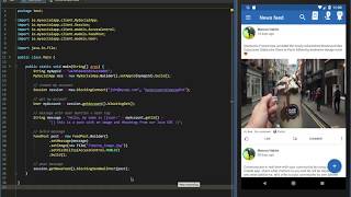 MySocialApp - Java SDK example with Android emulator screenshot 4