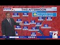 WPRI 12 Weather Forecast for 6/12/26: Showers this morning, then hot and humid
