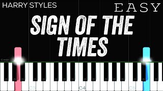 Harry Styles - Sign Of The Times | EASY Piano Tutorial chords