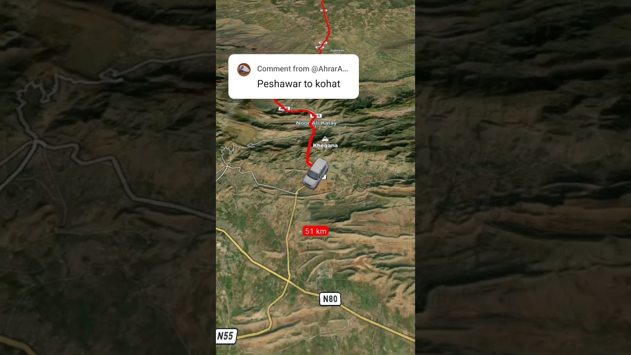 Peshawar KPk Pakistan to Kohat Pakistan KPk