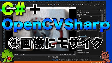 C#/VB.NET+OpenCVSharpで画像処理④【画像にモザイクをかける】