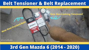 DIY Drive Belt Tensioner & Drive Belt Replacement | 3rd Gen Mazda 6 | 2014-2020 | Basic Hand Tools
