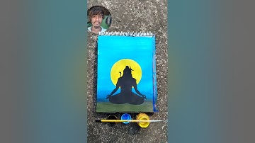 shiv murti natural panting#shorts#shortsfeed#art#